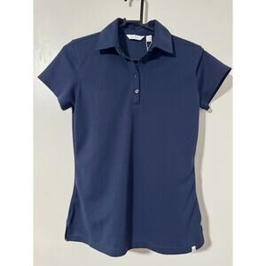 Lady Hagen XS Cap Sleeve Buttoned Collar Polo Shirt